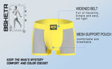 Men’s Underwear Trunks 5 Pack Microfiber Stylish Boxer Briefs Breathable Underpants